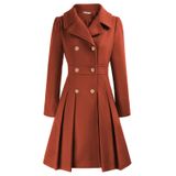 Casaco Feminino Grace Karin Swing, Peito Duplo, Ervilha, Laranja S