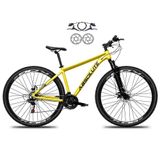Bicicleta Aro 29 Absolute Nero 5 Alumínio 21v Freio A Disco Hidráulico Garfo Suspensão - Amarelo Tam.21