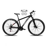 Bicicleta Aro 29 Absolute Nero 5 Alumínio 21v Freio A Disco Hidráulico Garfo Suspensão - Preto Tam.17
