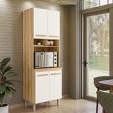Paneleiro Duplo Intenza Com 4 Portas Freijo/off White