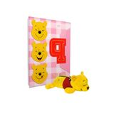 Kit Material Escolar Ursinho Pooh Disney 1 Agenda Rosa 2025 1 Estojo Pelúcia Fluffly Volta As Aulas