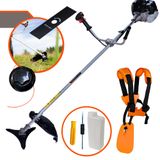 Cortador De Grama Anmax Cg430b À Gasolina 1,7hp 43cc 2t 12.000rpm Roçadeira 3 Em 1 Com Carretel De Nylon E Lâmina 2 Pontas + Lâmina 3 Pontas