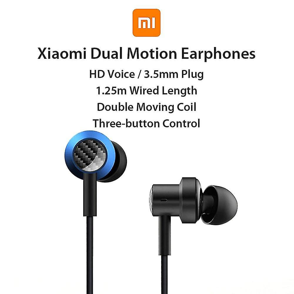 Xiaomi Dual Action Headphone In-ear 1.25m Fone De Ouvido Com Fio 3.