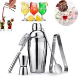 Kit Bar Coqueteleira Caipirinha Aço Inox 550ml 5 Peças