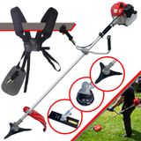 Máquina De Cortar Grama À Gasolina Anmax Cg430p-tb 43cc 2hp 9.000rpm Roçadeira 3 Em 1 Com Carretel De Nylon E Lâminas 2 Pontas E 3 Pontas