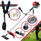 Máquina De Cortar Grama Anmax Cg430-p Tb À Gasolina 2hp De Potência 43cc Roçadeira 3 Em 1 Com Carretel Nylon E Faca 2 Pontas + Lâmina 40 Dentes