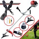 Cortador De Grama Lateral À Gasolina Anmax Cg430p Tb 43cc 2hp Alta Rotação E Performance Com Carretel De Nylon + Lâmina 2 Pontas + Lâmina 3 Pont