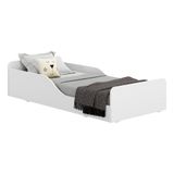 Cama Infantil Montessoriana Com Colchão Incluso 70 X 150 Cm Melissa Multimóveis Fg2958 Branca