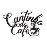 Cantinho Do Café 55X36Cm Lettering Em Madeira Mdf Preto