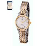 Relogio Feminino Prata Pequeno Detalhes Dourado Champion