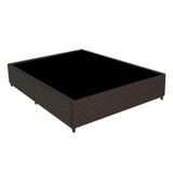 Base Cama Box Casal Universal (138x188x20) Gazin Cr35221  Marrom  Marrom
