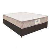 Base Box Cama Casal Com Colchão (138x59x188) Gazin Cr35222  Marrom