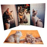 Combo 4 Quebra-cabeças Gatinhos Fofos Catlover 40 Peças