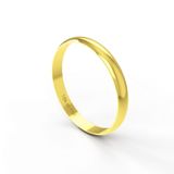 Aliança Casamento Noivado Compromisso Parte Interna Reta Ouro Branco, Ouro Rose Ou Amarelo 18k A029