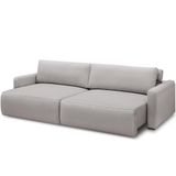 Sofá Retrátil Reclinável Para Sala De Estar Living 270cm Sevilha F04 Veludo Cinza