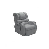 Poltrona Cadeira Imperial Reclinável Motorizada Corano Com Massageador E Lift Império Cinza
