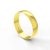 Aliança Casamento Noivado Compromisso Parte Interna Reta Ouro Branco, Ouro Rose Ou Amarelo 18k A500