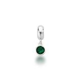 Berloque Ponto De Luz Prata 925 - Verde