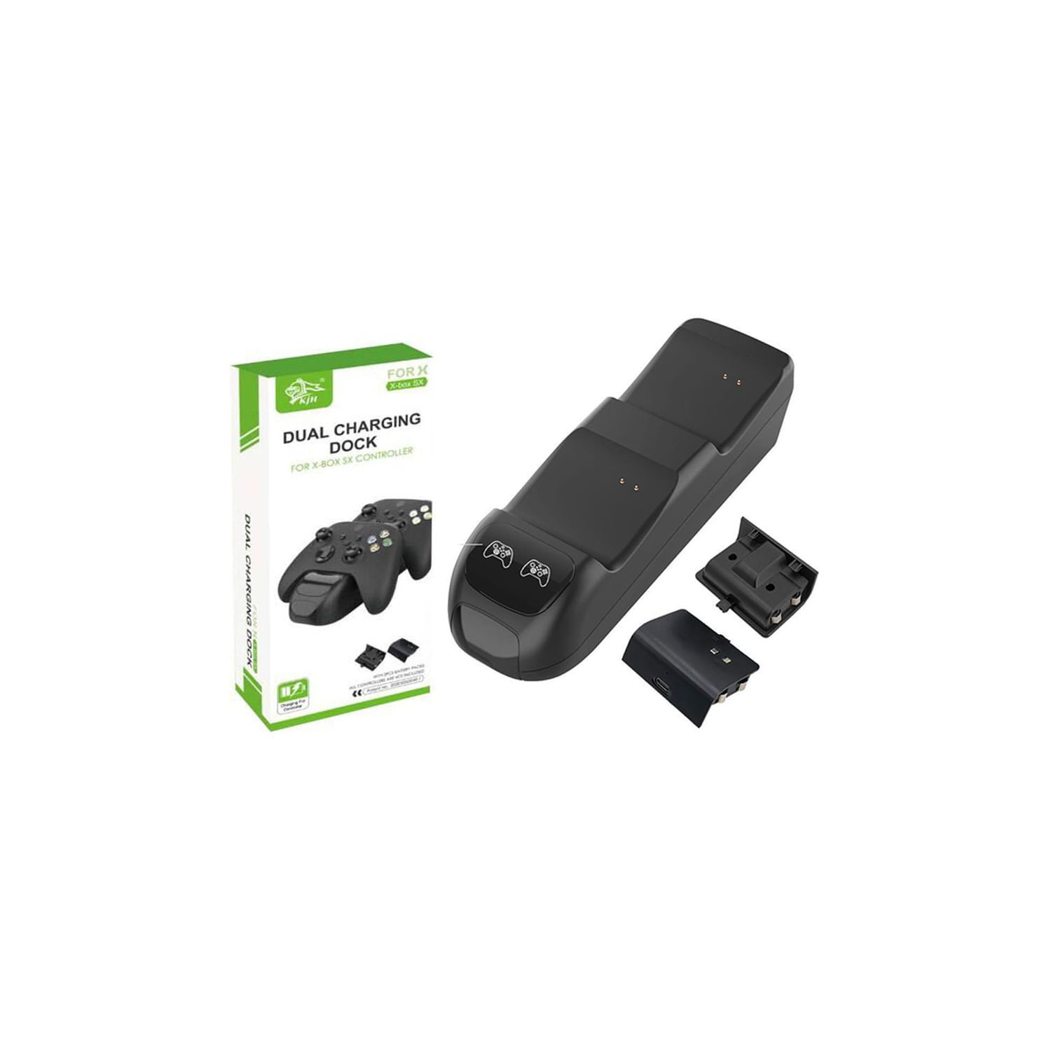 Estação De Carregamento + 2 Baterias 600mah Para Xbox Series X