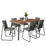 Conjunto Sala De Jantar 6 Cadeiras Di Nettuno Carraro Nog Pre