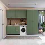 Lavanderia Modulada Kappesberg Celeste 5 Peças Branco/verde 280cm
