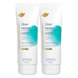 Kit 2 Sérum Corporal Dove Pantenol Dermo Reparador Pele Sensível E Seca Sem Perfume 180ml