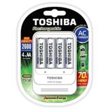 Carregador De Pilhas Aa/aaa Tnhc-6gae4 Cb C/ 4 Aa Toshiba