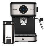 Kit Espresso Oster Cafeteira Double E Moedor De Café 127v