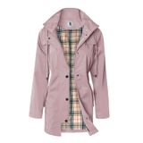 Jaqueta De Chuva Feminina Saphirose, Capa De Chuva Longa Com Capuz Para Uso Externo