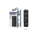 Carregador Portátil Power Bank 20000mah Para Viagens Com 4 Portas Usb