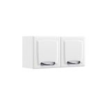 Armário Aéreo De Cozinha Branco 2 Portas Gel New Premium