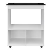 Balcão Para Cooktop Elisa 5 Bocas Com 2 Portas Branco - Moblis