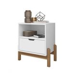 Mesa De Cabeceira Antares Branco - Casa D