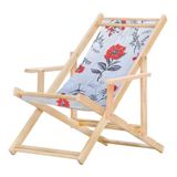Tecido Para Cadeira Espreguiçadeira Preguiçosa-cinza Floral