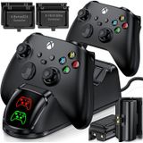 Estação de Carregamento Alternativa para Carregador de Controlador de Xbox, compatível com Xbox Series X/S, Xbox One/S/Elite Controller, Dual Charge
