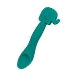 Colher Em Silicone Elefante Verde - Marcus & Marcus