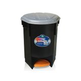 Lixeira 30Lts Com Pedal Montado Cozinha Banheiro Arqplast
