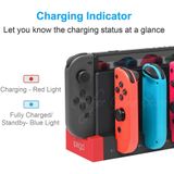 Base De Carregamento Para Nintendo Switch, 4 Em 1, Com Led Indicat