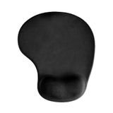Mouse Pad Apoio Pulso Gel Base Emborrachada Preto