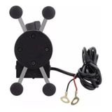 Suporte Carregador Em X Garra Para Celular Moto Universal