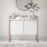 Aparador Buffet Para Sala Portugal Branco Cobre