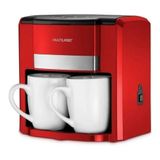 Cafeteira Portátil Multilaser Gourmet Be015 Semi Automática Vermelha De Filtro 220v