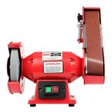 Moto Esmeril 6&#39;&#39; 360w Com Lixa Cinta Bivolt Worker