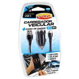 Carregadores Veiculares + Cabo De Dados Luxcar