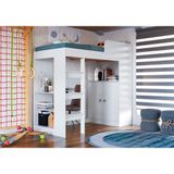 Cama Alta Multifuncional San Francisco 90 Art In Móveis Branco