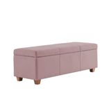 Recamier Bau Dubai 1,20m Veludo Rose - Inova Decorações