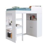 Cama Alta Multifuncional San Francisco 90 Art In Móveis Branco