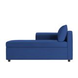 Recamier Divã Londres 140cm Suede Azul Marinho - Inova Decor