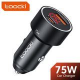 Toocki 75w Usb C Carregador Qc4.0 Pd3.0 Scp 5a Pd Carregamento Rápido