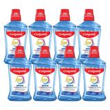 Kit 8 Enxaguante Bucal Colgate Total 12 Clean Mint 500ml